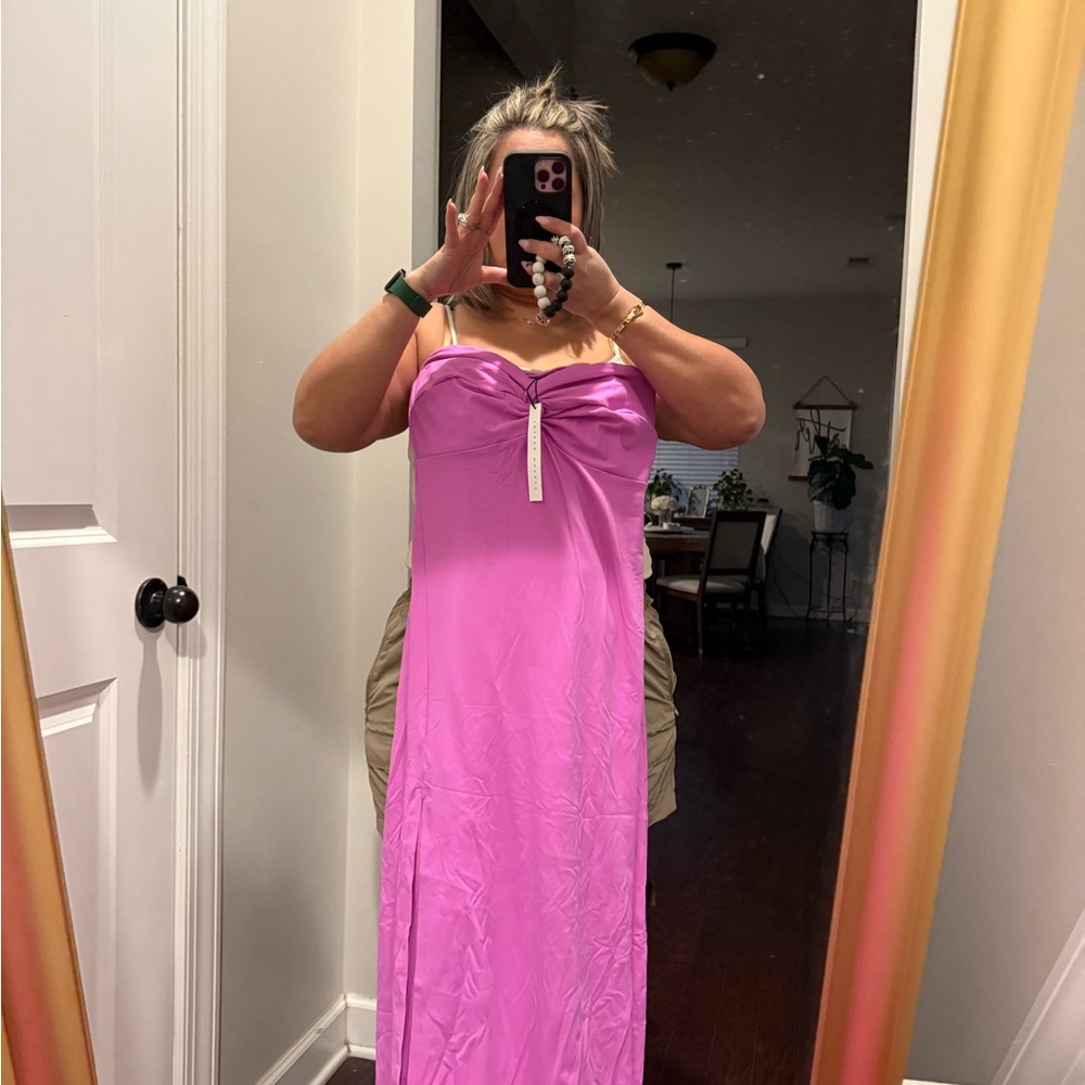 Susana Monaco Strapless Fuchsia Dress